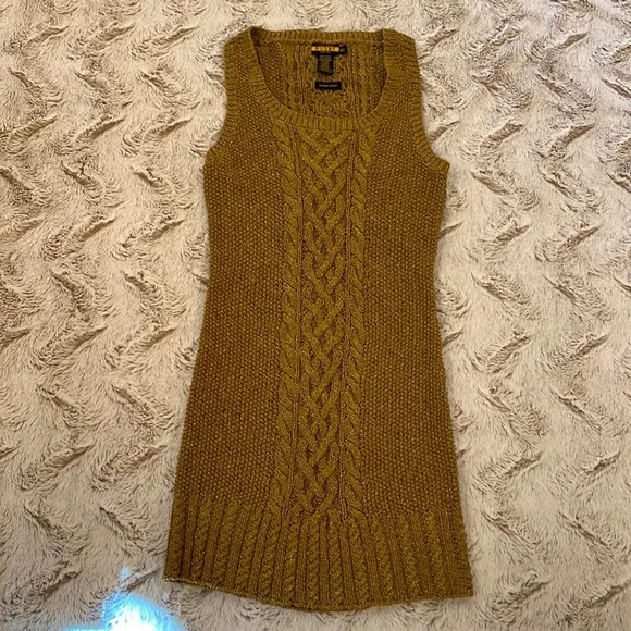 Rugby Ralph Lauren | Dresses | Ralph Lauren Rugby Gold Hand Knit Sweater  Dress | Poshmark